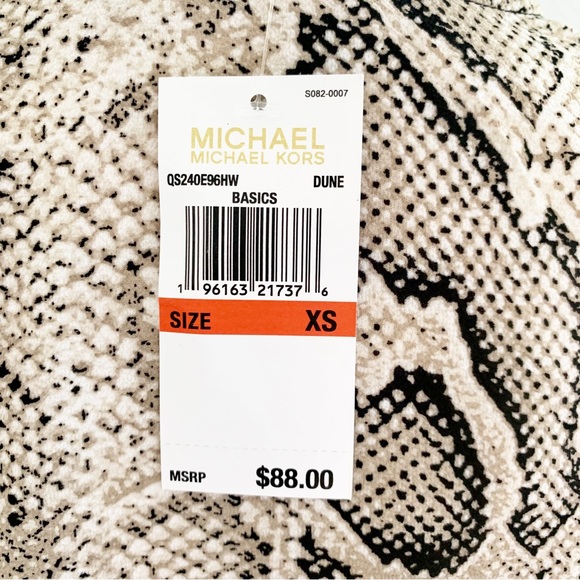 Michael Kors Chic Snake Print Top Size XS - Picture 6 of 7